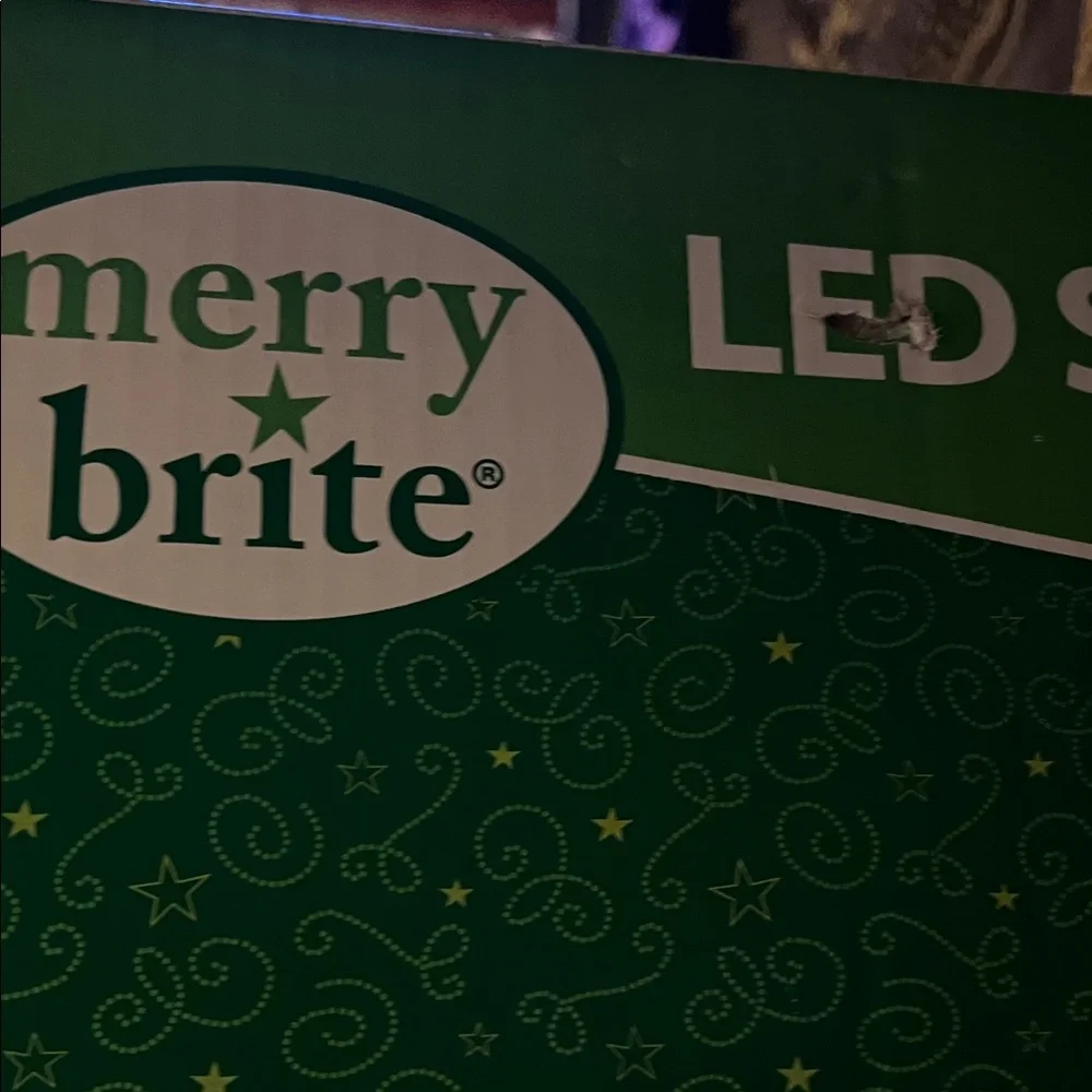 Merry Brite LED Snowman with Red and White Scarf